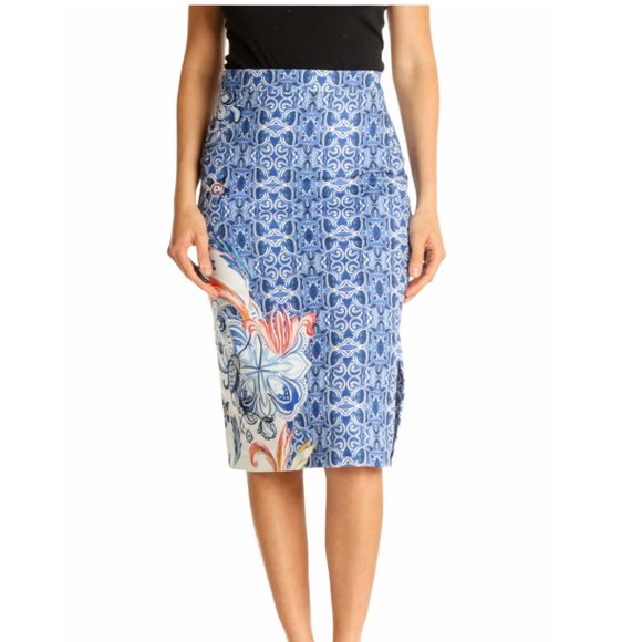Anthro Moulinette Soeurs Floral Pencil Skirt Sz 4 - Picture 3 of 10